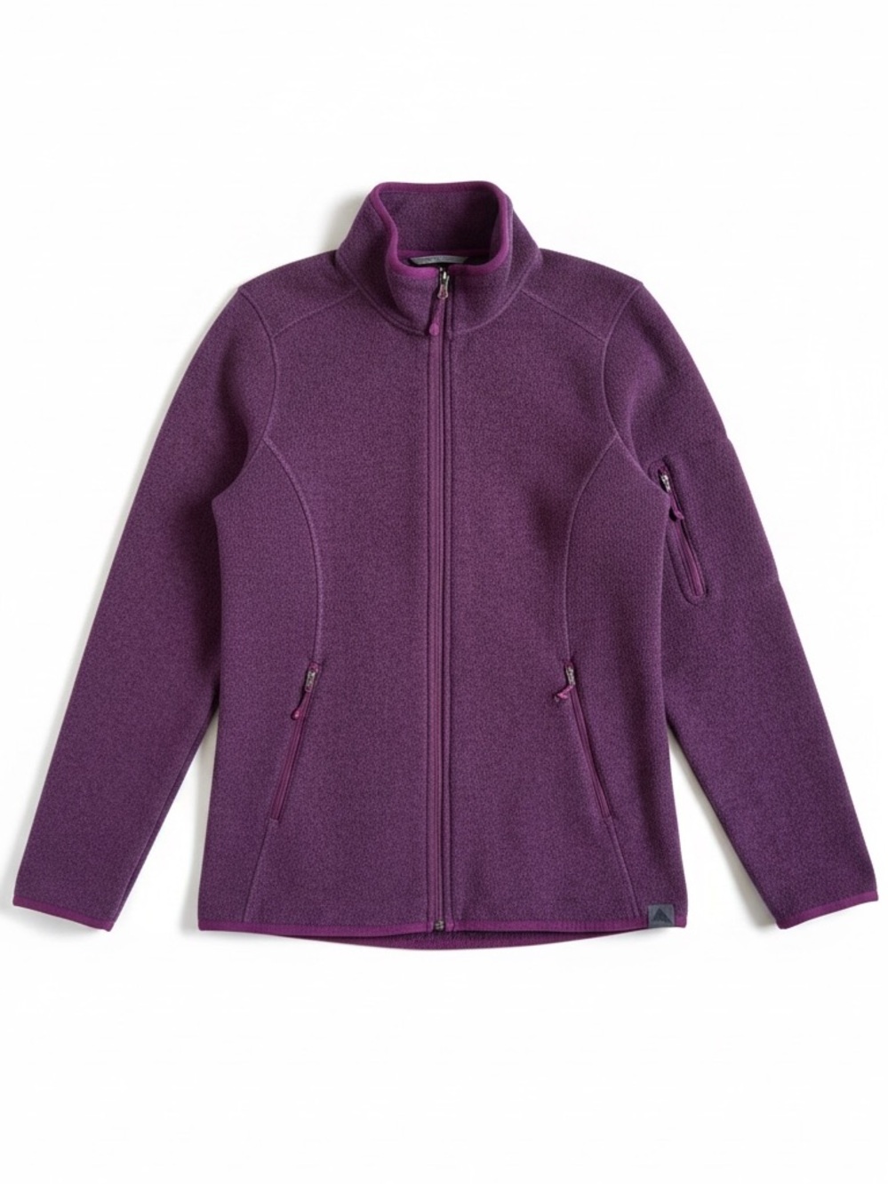 L.L. Bean Better Sweater Style Fleece Jacket Full Zip Hiking Layer Purple Small